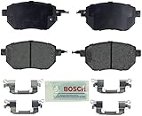 Bosch BE969H ブルーディスクブレーキパッドセット 特定のインフィニティ用金具付き:FX35、FX45、日産:アルティマ、マキシマ、ムラーノ - フロント
