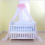 Baby Mosquito Net Baby Toddler Bed Crib Dome Canopy Netting (butterfly white) [並行輸入品]