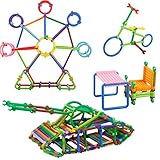 積み木 立体パズル 水洗い 118ピース カラフル 知育玩具 収納付き 誕生日祝いプレゼント