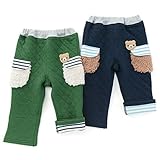 Piccolo(ピッコロ) 長丈パンツ (70～90cm) キムラタンの子供服 (34413-164) ネイビーブルー 80