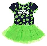 Outerstuff NFLキッズ用ガールズシアトル・シーホークスLove to Danceチュチュ、グリーン Large (6X) ブルー
