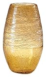 Torre & Tagus 902163B Glass Thread Gold Lustre Vase - Tall [並行輸入品]