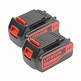 Vanon 4.0 AH 20 VリチウムイオンMax充電式交換用バッテリーfor Black & Decker lbxr20 lbxr20-ope lb20 lbx20 lbx4020 lb2 X 