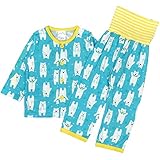 アスナロ（パジャマ・ルームウェア） パジャマ ベビー 男の子 しろくま 腹巻付 寝間着 ルームウェア80 ブルー