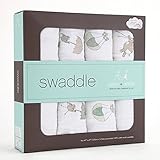 エイデンアンドアネイ Aden + Anais おくるみ 4枚セット swaddling wrap(カラー：05/up・up・and・away)【並行輸入】