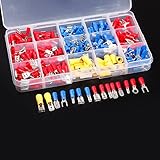 280ピース品揃えワイヤー圧着スペード女性/男性絶縁端子セットでboxset赤青黄