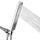 AKDY 9.5" Rectangular Rainfall Style ABS Chrome Finish Water Saving Contemporary Luxury Handheld Sho