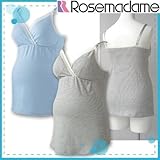 No Brand インナーキャミソール スリップ ペチコート レディース マタニティ 授乳機能付き スマートボーダー ML サックス