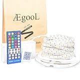 AEGOOL ledテープライト 防水 電球色 SMD5050 10M 12V5A 40keyリモコン操作 60leds/M