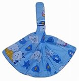 実用的なベビーキャリアフロントキャリアコットンベビースリング、ブルー[犬柄]