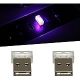 usb雰囲気ライト USBライト 車内用品 車内USBナイトライト イルミライト USB 8色 RGBダイナミックグラデーション 車内ライト 簡単取付 軽量小型 触れるだけで切り替え可能 (2個入り)
