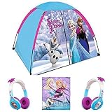 Disney Frozen Kids 3 Piece Indoor / Outdoor Camp Set - Play Tent, Plush Blanket & Headphones [並行輸入品]