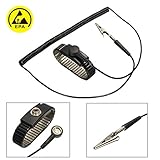 Anti Static Esd Adjustable Wrist Strap Discharge Band Ground (Usa)