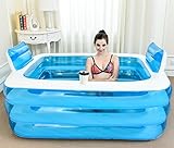 エッジへ バスタブ インフレータブルバスタブ、浴槽は折り畳まれ、太くなった大人の浴槽浴槽バレルプラスチック