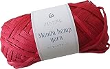 メルヘンアート マニラヘンプヤーン クラフト 並太 col.509 レッド 20g 約50m 1玉