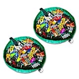 2 Mini PlayBags? by OzzyKids-Deluxe toy organizer is perfect for on-the-go travel! Playmat is great 