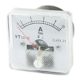 uxcell アンペアアナログ　電流パネルメータ　電流試験　電流計 YTSD-50 クラス2.5 AC0-10A 電流テスター