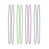 Amscan Glamorousジュエルトーンダイヤモンドビーズネックレスパーティーアクセサリー、マルチカラー、60 "