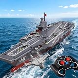 Ssccgym 40cm S19 ホビー RCボート 14歳以上 初心者向け リモコン式 軍艦 航空母艦 4WD 2.4G 戦艦 時速10km/h 水上湖 プール