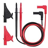 Proster テストリード テストリードセット ワニ口クリップ マルチメータ用 電気実験 18ヶ月保証期間 (テストリード ワニ口クリップ)