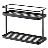 調味料ラック スパイスラック 調味料 キッチンスタンド 収納 ラック 棚 スタンド キッチンラック ブラック