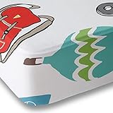 Hot Air Balloon Explorer Crib Sheet for Boys and Girls - Double Brushed Ultra Microfiber Luxury Crib