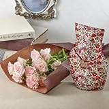 【日比谷花壇】バラの花束「リバティプリントベースのセット」送料無料