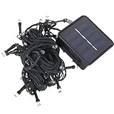 ソーラーストリングライト, SODIAL(R)50 LED 2モードソーラーストリングライト　クリスマス　ウェディングパーティー　バレンタインデーのための完璧なアウトドア庭、ホール、階梯装飾品--防水