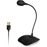 マイク USB TKGOU PC用 卓上 ミュート・ボタン 高感度全指向性360°集音 録音/宅録/在宅勤務 テレワーク/ゲーム実況/生放送などに適用 PC/Windows/Mac対応