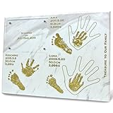 赤ちゃん 手形 足形 天然大理石 メモリアル ファミリーヒストリー 30x40 cm お客様 オリジナル デザイン