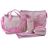 【マザーズバック】ママ用お出かけバック　SoHo5点セットおむつ替えパット付き/SoHo Diaper bag with changing pad 5 pieces set (ピンク/Pink)