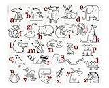 modern-twist Kids Mark-Mat Silicone Coloring Placemat, Alphabet Animals [並行輸入品]