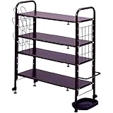 山善(YAMAZEN) フレキシブルシューズラック(ブラウン)