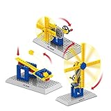MILYおもちゃWindmill 50 pcs-buildingブロックセット – Best教育ギフトfor Boys and Girls – Gear Kids Up Stem学習に、想像力、&エン