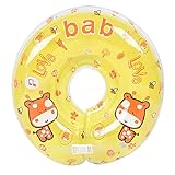 うきわ首リング ベビー用 赤ちゃんのトレーニングに 水遊び 入浴 (オレンジ)