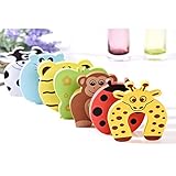 Children Safety FingerBaby Safety No Finger Pinch GuardFoam Door Stopper CushionCartoon Animal Curve