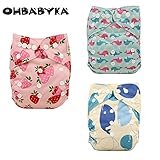 Ohbabyka3点セット オムツカバー 新生児 新生児期 出産祝い グッズ お返し おむつカバー ベビー服 赤ちゃん 服 ベビー 男の子 女の子 長く使える サイズ調整可能 (OB134138139