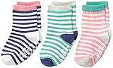 Carter's Baby-Girls Newborn Computer Stripe Socks Multi 3-12/Medium Months (Pack of 3) [並行輸入品]