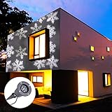 Loritar（ロリター）投影ランプ レーザーライト 防水 角度調整 屋内・屋外用ライト ガーデンライト 照明 効果 イルミネーション 電飾 プロジェクターライト ホワイト雪