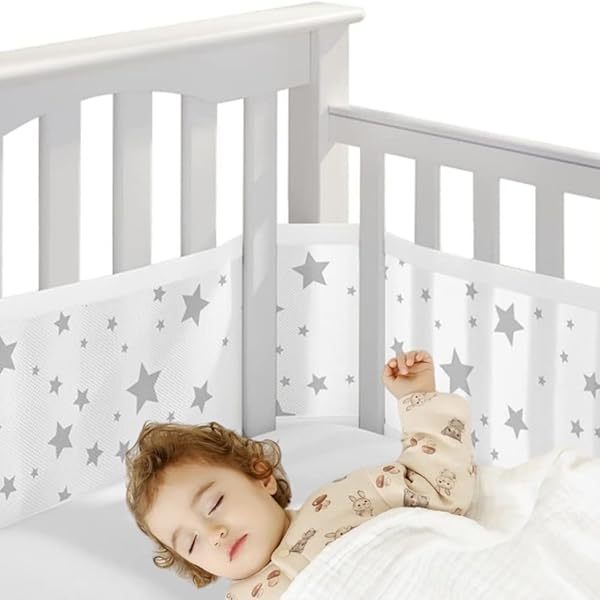 Amazon.co.jp: [ハルナツ] ベビーベッドライナー ベッドガード  