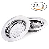 HomeIdeas RustproofステンレススチールKitchen Sink Strainer withハンドル、シンクドレインStrainer 2pcs HOMEIDEAS HG024A