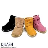 (ディラッシュ) DILASH 冬'14 ベルト付フェイクスエードブーツ 16 イエロー