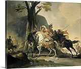 Cornelis Troostプレミアムシックラップキャンバス壁アート印刷題名Alexander the Great at the Battle of the Granicus川で334 BC aga