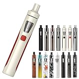 デジモク Joyetech eGo AIO スターターキット 本体 正規品 日本語説明書付き 電子タバコ 電子たばこ ベイプ VAPE ジョイテック イーゴー エーアイオー(レッド×ホワイト)