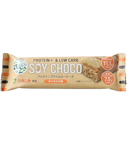 Amazon | HEALTY PROTEIN+&LOW CARB SOY CHOCO 12本セット ほうじ茶味