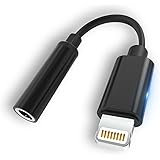 【MFi認証品】 iPhone イヤホン 変換アダプタ 3.5mm Lightningケーブル イヤホン 変換 ライトニング イヤホンジャック 変換 純正 高耐久 14/13/12/11/X/8/7/SE(iOS15/14/13/12対応）黑