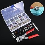 100個9.5ミリメートル10色のプロングリングプレススタッドスナップファスナーダミークリッププライヤー