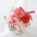 花由 プリザーブドフラワー パレット candypink 濃いピンク 日時指定便