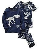 OshKosh B ' gosh Baby Boys ' 3ピースSnug Fit Cotton PJs – グローinダーク – 6か月