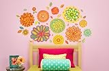 Oopsy Daisy 54 by 30-Inch Peel and Place Radiant Flowers Medium by Andrew Daniel, Medium [並行輸入品]